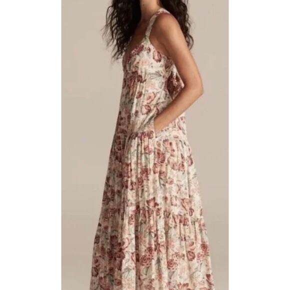 Rebecca Taylor Floral Lucienne Dress Tie Back Midi - Picture 11 of 11